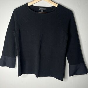 Women’s Ann Taylor Long Sleeve Blouse Black Size Small